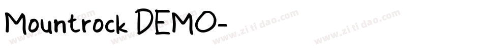 Mountrock DEMO字体转换